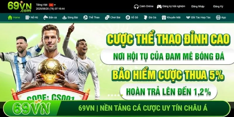 69VN nền tảng cá cược uy tín