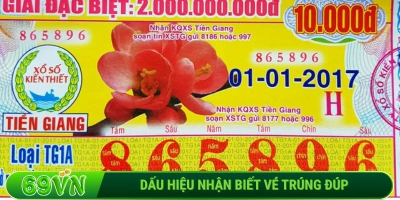 Dấu hiệu nhận biết vé trúng đúp