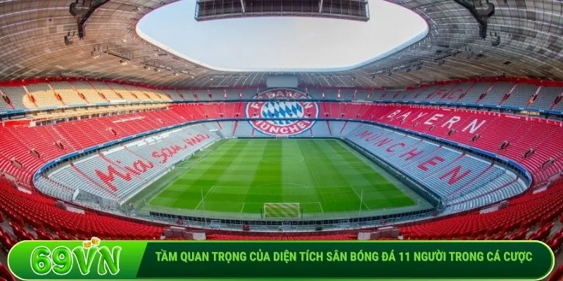 Tầm quan trọng của diện tích sân bóng đá 11 người trong cá cược